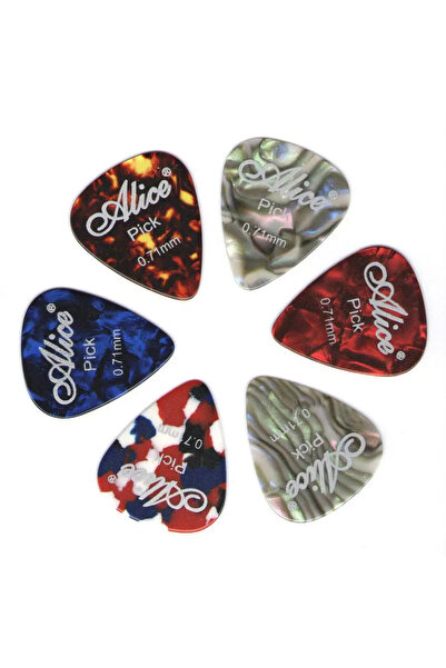 Choice4 6 PCS 0.71mm Alice Guitar Picks 6pcs Celluloid Mediator Thickness 0.4...