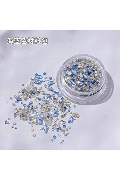 Choice3 02 1/4pcs Nail Accessories Set Multi Shape Crystal Pink Water Diamond...