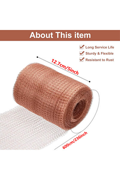 Choice 12.7cmx6m Copper Mesh With Different Specifications For Snail Fences I...