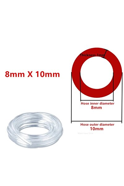 Choice78 2 meters 8mm X 10mm PVC Pipe Transparent Water Pipe Pipes Tube Hoses...