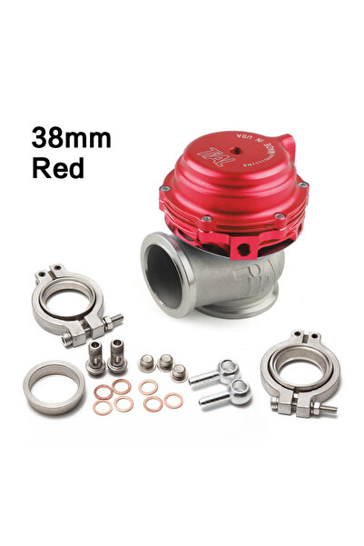 choice2 38mm-Red Universal 38mm External Wastegate V-Band Flanged Turbo Waste...