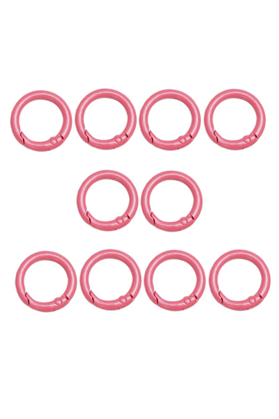 Choice 10pcs-24mm watermelon red 10Pcs Colorful 24mm Alloy Trigger Round Snap...
