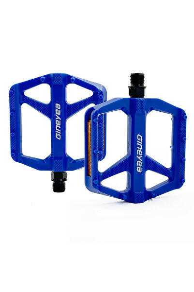 Choice Deep Blue Gineyea Nylon Bicycle Pedals, Lighweight DU Bearing Anti-sli...