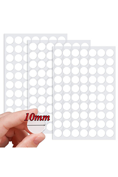 choice2 10mm 50Pcs Double Sided Adhesive Tape Dots Refillable Transparent Rou...
