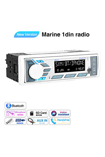 Choice4 new version AKAMATE 1Din Boat Radio for RV ATV UTV SPA RZR Marine Med...