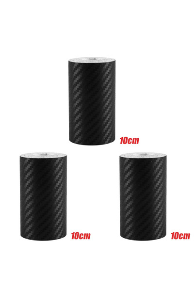 Choice36 1m 10cm 3pcs 1/3pcs Carbon Fiber Tape Stickers on Car 3D Nano Black ...