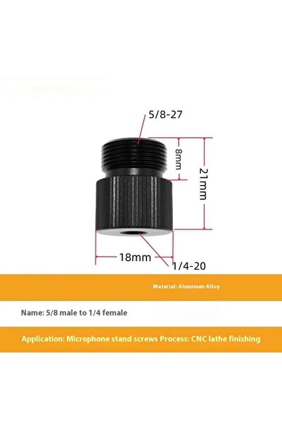 choice2 03 5/8 To 1/4 3/8 Inch Thread Screw Mic Stand Adapter For Microphone ...