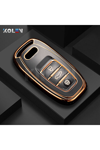 Choice4 Black only case Fashion TPU Car Remote Key Case Cover Shell Fob For A...