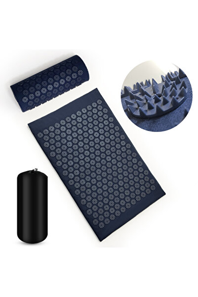Choice Navy blue Massager Mat Shakti Mat Massage Yoga Mat Acupressure Relieve...