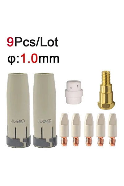 Choice11 9PCS 1.0mm 24KD New Coating Protection Non-stick Nozzle 0.8/1.0/1.2m...