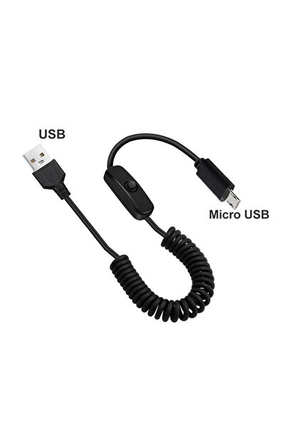 Choice 1.5m USB to Micro USB Spiral Stretchable Type C Cable Micro USB Chargi...