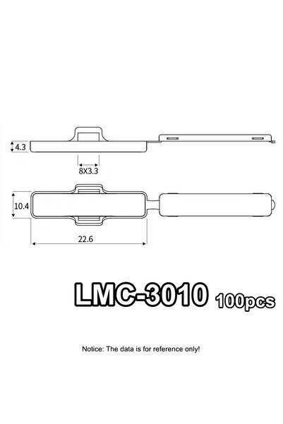 Choice4 100 قطعة من ملصقات الكابلات الشفافة LMC-3010، علبة ملصقات كابلات بلاس...