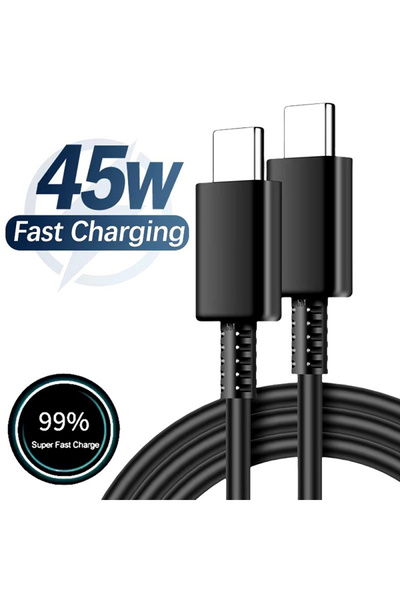 Choice9 1m 1pcs black 1PCS-5PCS PD 45W Dual Type C Super Fast Charge Cable 5A...