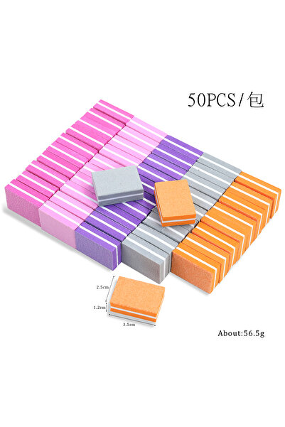 Choice7 Mixed 50pcs Double Sided Mini Nail File Block Sanding Polishing Nail ...