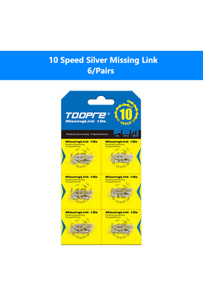 Choice 6 Pairs 10S Silver 6 Pairs Bike Chain Missing Link 6/7/8/9/10/11/12 Sp...