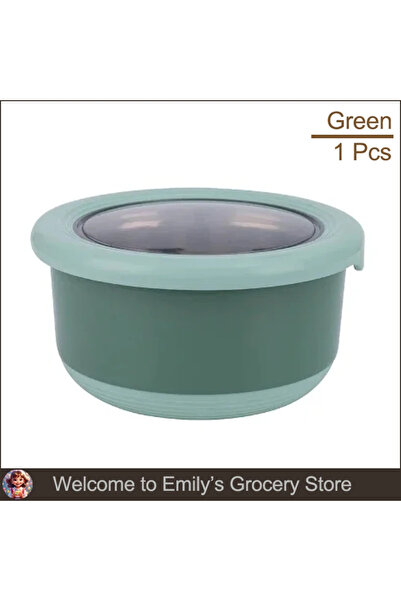 choice2 220ml Green Stainless Steel Fresh-keeping Box Food Sealing Bowl Anti-...