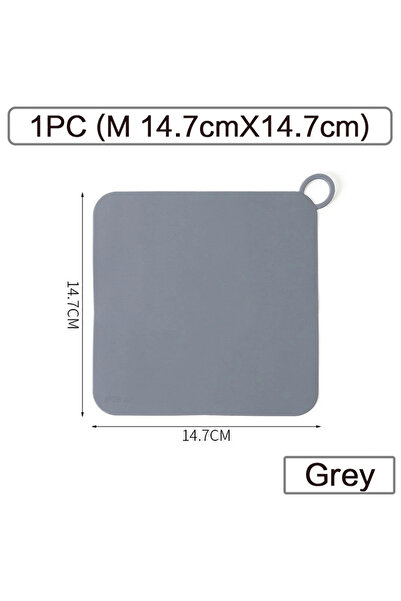 Choice1 Grey14.7x14.7cm Silicone Floor Drain Deodorant Cover Bathroom Deodora...