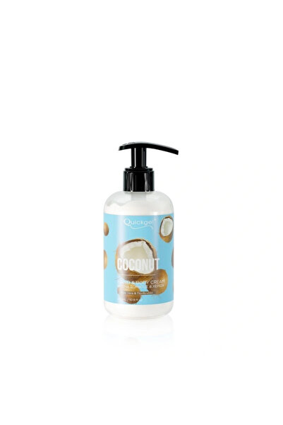 Quickgel Coconut Ενυδατική κρέμα χεριών και σώματος 300ml
