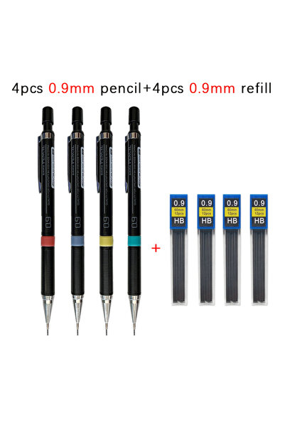 Choice 0.9mm set Mechanical Pencil with Refill Rods Set 0.3mm 0.5mm 0.7mm 0.9...