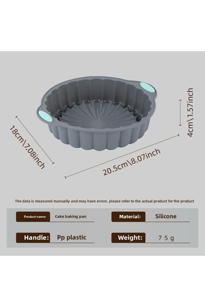 Choice3 6 High-temperature resistant silicone cake mold, chiffon cookie, toas...