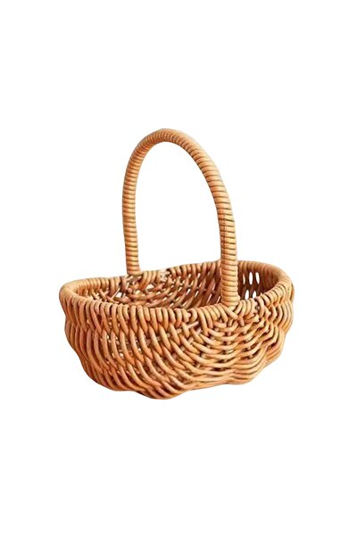 Choice1 One Size A Imitation Rattan Handhold Weaving Basket with Handle Home ...