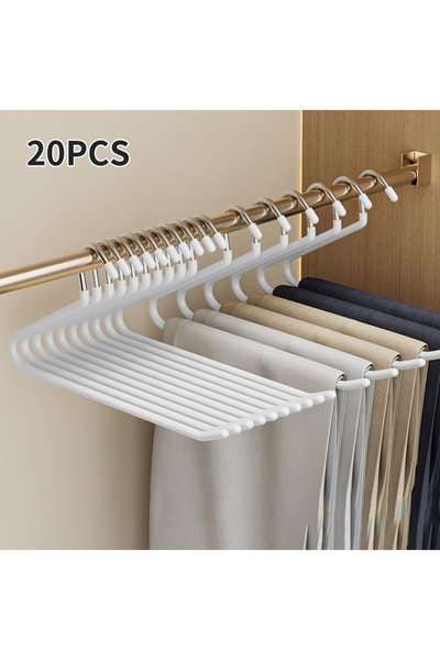 Choice white 20pcs 30pcs Goose Shaped Pants Rack, Anti Slip And Traceless Sto...