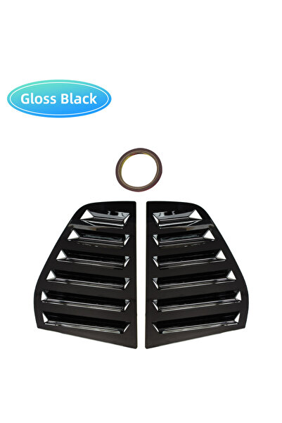 Choice4 Golf 5 Glossy Black Pair Rear Side Window Trim Spoiler For VW Golf 5 ...