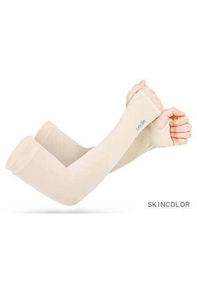 choice2 BingXiu-Beige UV Solar Arm Sleeves Woman Men Cycling Fingerless Glove...