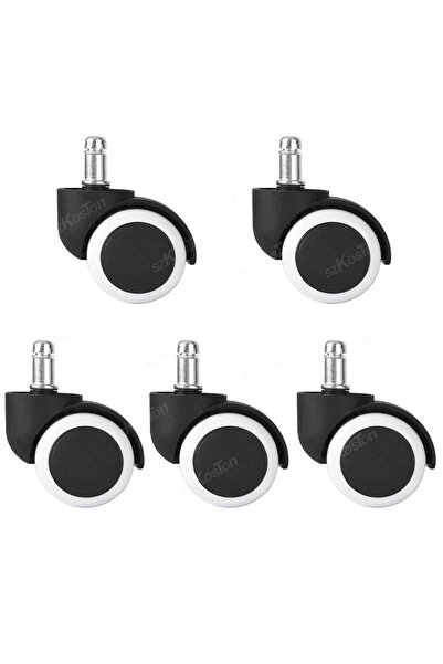 Choice 5pcs-White 5 Pcs 2inch Universal Mute Office Chair Wheel Caster Heavy ...