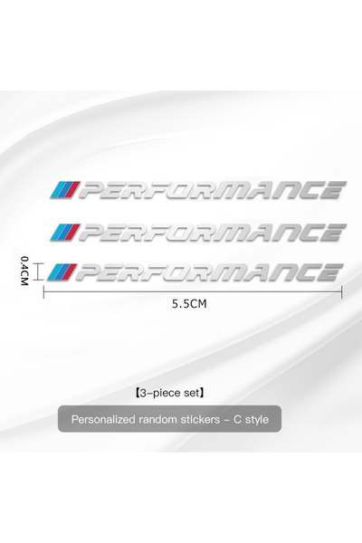 Choice C Sticker 3PCS Metal Emblem Sticker Performance Car Decoration For BMW...