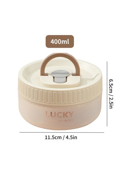 Choice WORTHBUY Beige 400ML WORTHBUY Transparent Plastic Lunch Box With Handl...
