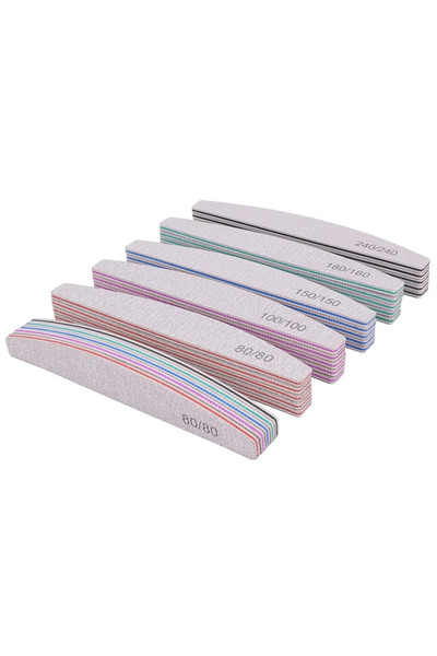 Choice 5PCs 5/10Pcs Professional Nail File 150/180 Sandpaper Strong Thick Nai...