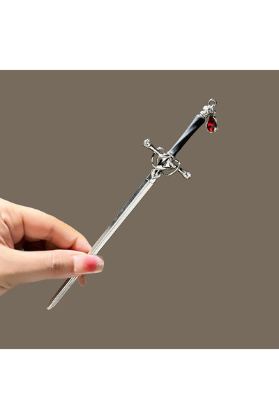 Choice7 7 red Elegant Chinese Style Sword Hair Fork Tassel Hair Stick Buns De...