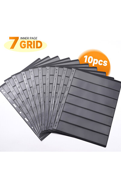 choice2 7 line 9-hole Stamp Collection Black Background Double-sided Collecti...