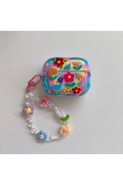 Choice4 For AirPods Pro 2 CORAL Fashion Dopamine Colorful Flower Print With B...