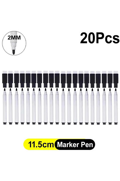 Choice 20Pcs Whiteboard Marker Pen Dry Erase Markers with Eraser Cap for Offi...