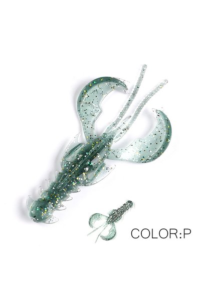 Choice 65mm 10pcs 1.36g P Supercontinent CRAZY 65mm/40mm Lobster Soft Lure Fi...