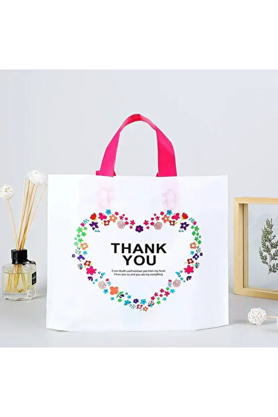 Choice1 50Pcs 35x25x10cm B 50Pcs Thickening Thank You Gift Bag Clothing Store...