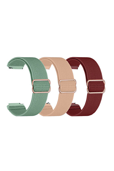 Choice21 22mm pack-7 18/20/22mm Adjustable Elastic Nylon Strap for Venu 4/3/2...