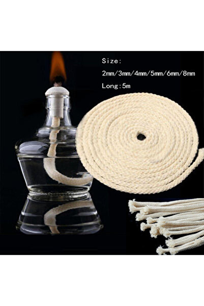 Choice 6mmx10m 3/5/10M Long Round Cotton Alcohol Wick 3mm/4mm/5mm/6mm/8mm Oil...