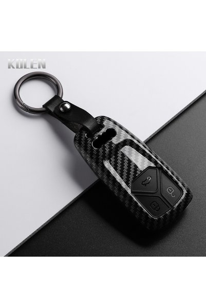 Choice غطاء مفتاح سيارة بتصميم ألياف الكربون من مادة ABS، طراز Carbon Set1، م...