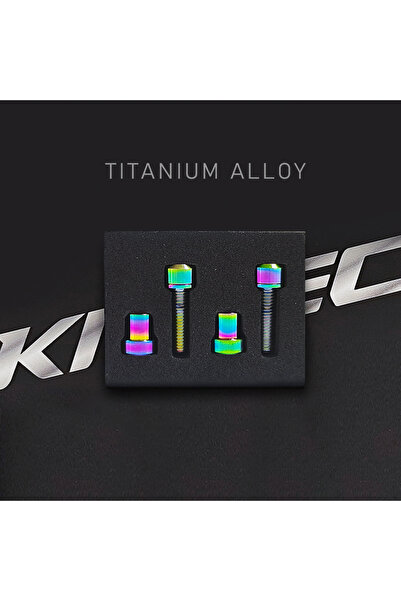 Choice M5-18mm Colorful KRSEC Titanium Alloy TC4 Stem Bolts M5x18mm Bicycle H...