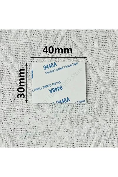 Choice9 1.5mm White 30x40mm 50Pcs Strong Double-sided Tape Without Trace Thic...