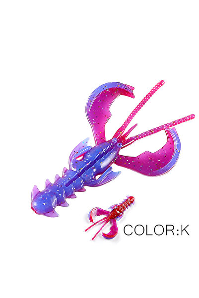 Choice 65mm 10pcs 1.36g K Supercontinent CRAZY 65mm/40mm Lobster Soft Lure Fi...