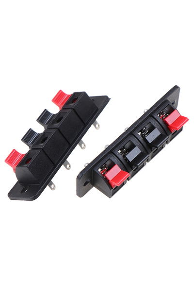 Choice1 2pcs 2Pcs Terminal Audio Speaker Terminals Wiring Clip 4 Positions Sp...
