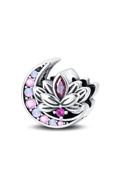choice2 PAC780 Classic Silver Plated Lotus Guardian Angel Heart-Shaped Zircon...