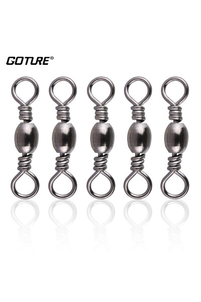 Choice 14-10kg 22lb-13mm Goture 200pcs Fishing Rolling Swivel Snap Drag 16kg-...
