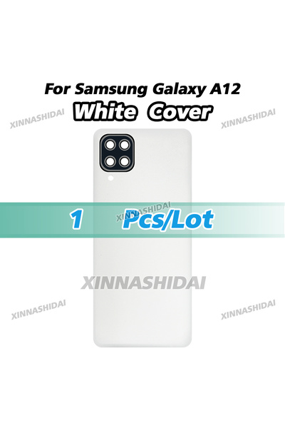 Choice1 غطاء خلفي أبيض للبطارية لهاتف سامسونج جالاكسي A12 A125 A125F غطاء خلف...