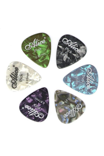 Choice3 6 PCS 0.81mm Alice Guitar Picks 6pcs Celluloid Mediator Thickness 0.4...