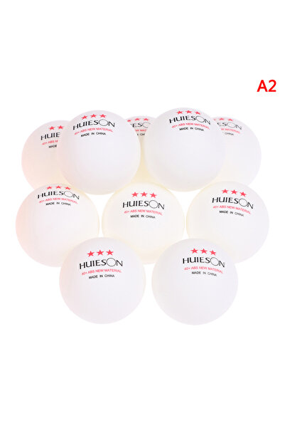 Choice White 10pcs Table Tennis Ball 40+mm Diameter 2.8g 3 Star ABS Plastic P...